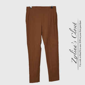 Chico's Slimming Stretch Ankle Trousers Tan Size 0 US 4